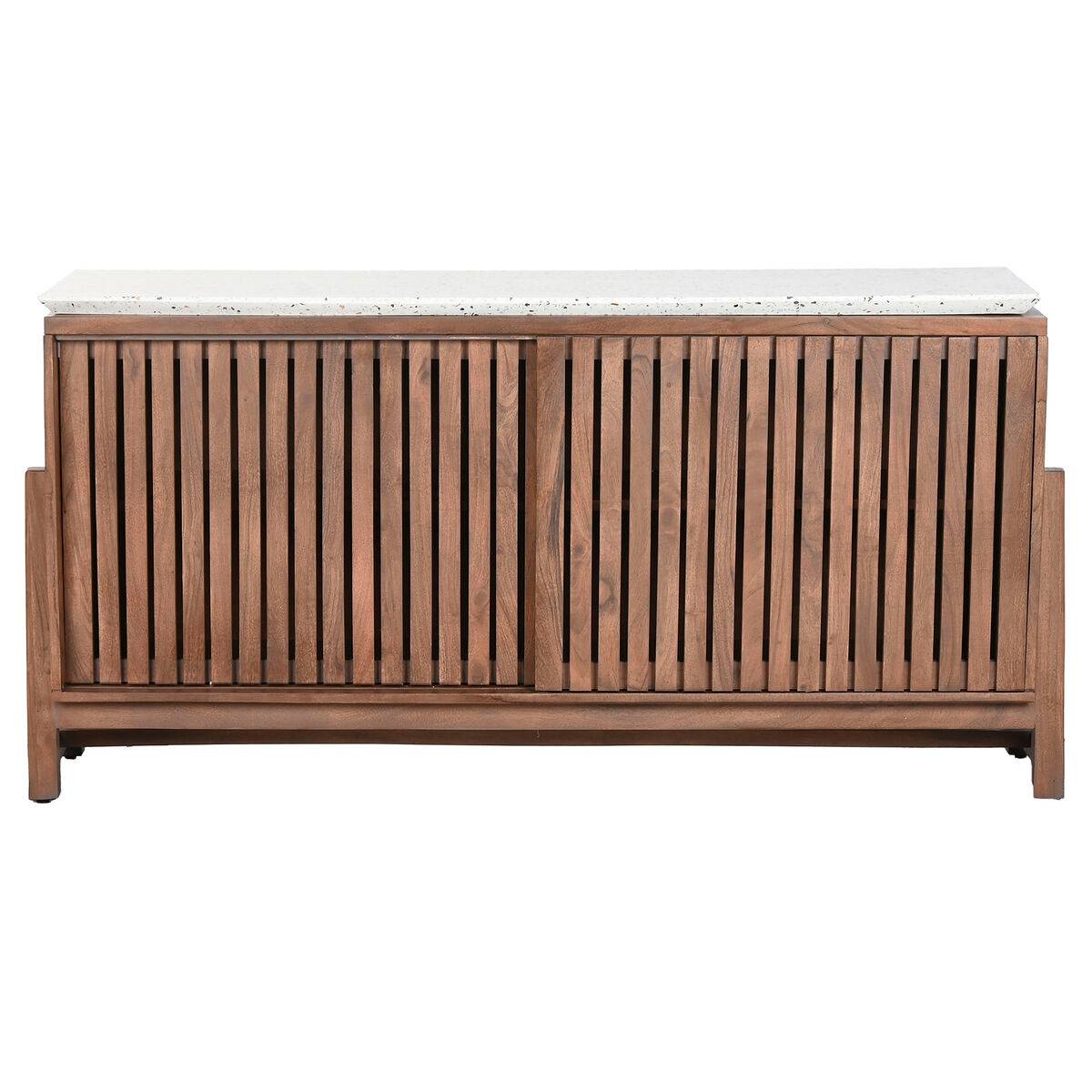 Aparador Home ESPRIT Acacia Terrazo 146 x 46 x 82 cm