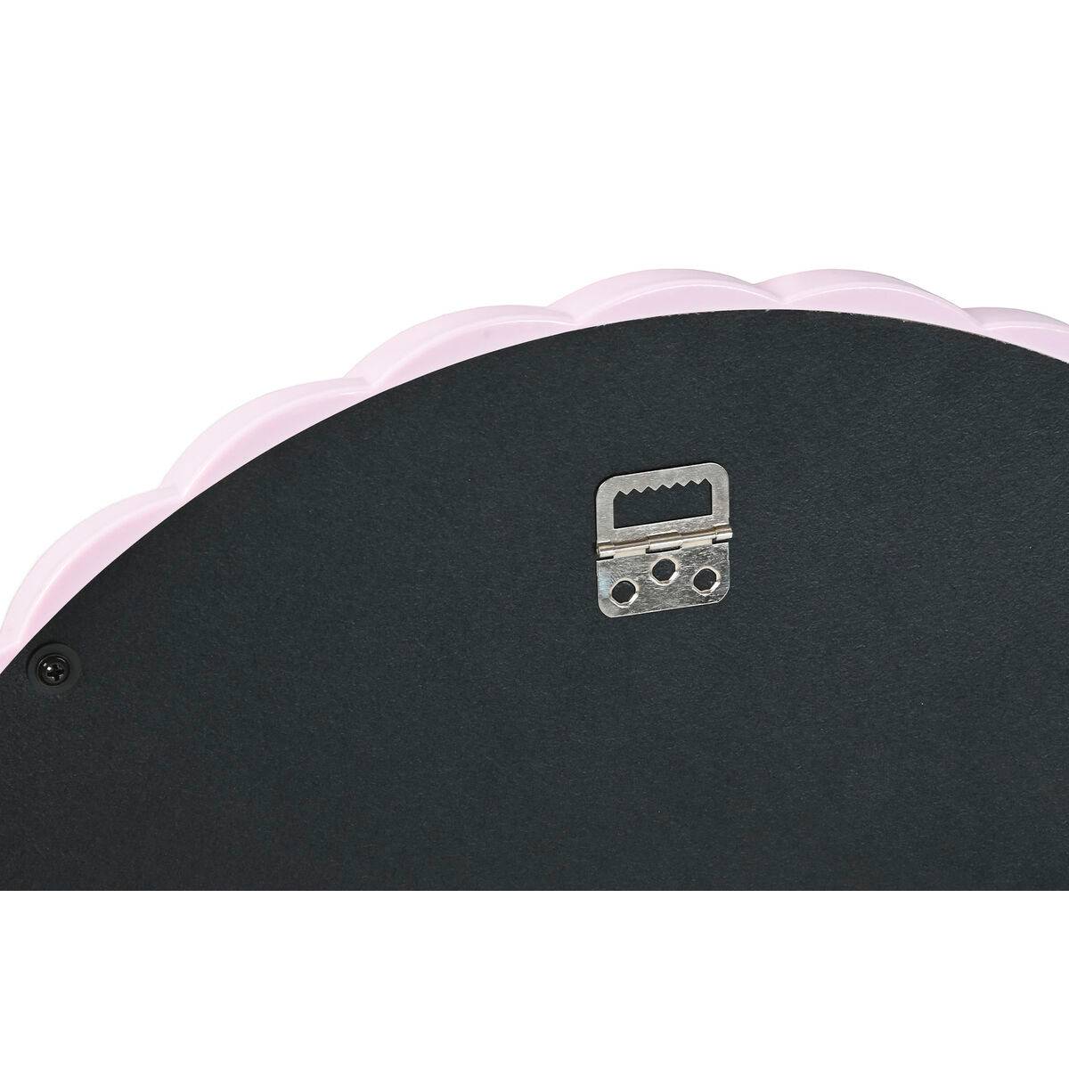 Espejo de pared Home ESPRIT Blanco Verde Rosa Lila 44 x 3 x 44 cm (4 Unidades)