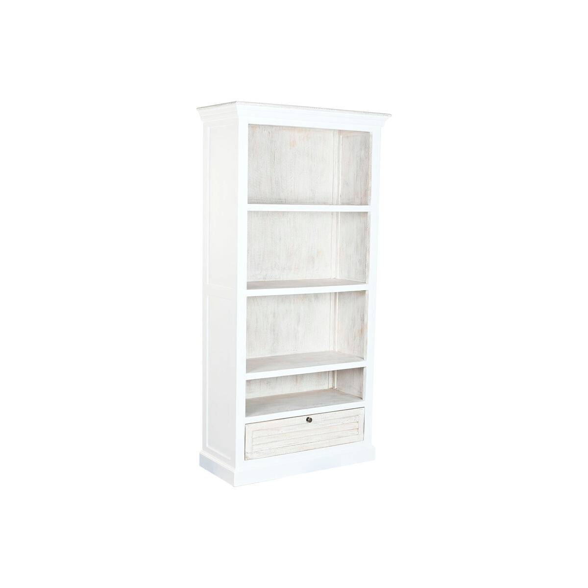 Estantería Home ESPRIT Blanco Madera de mango 90 x 40 x 180 cm