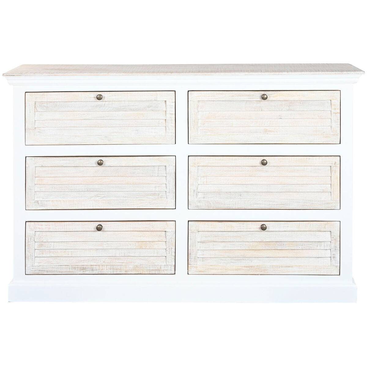 Cómoda Home ESPRIT Blanco Natural 150 x 40 x 100 cm