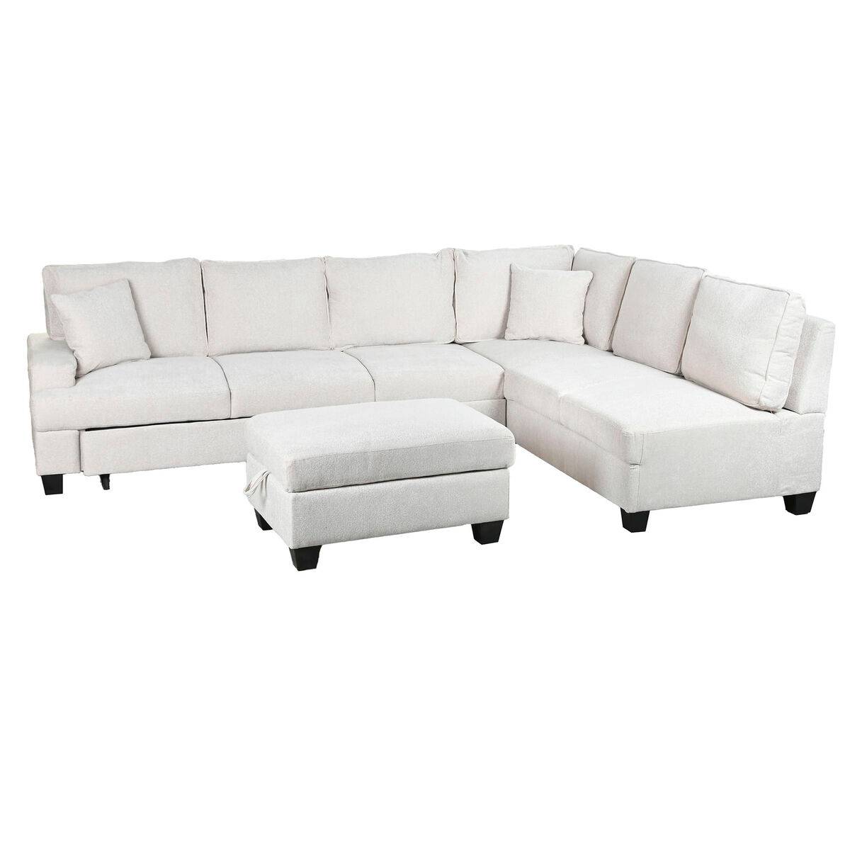 Sofá Cama Home ESPRIT Beige Moderno 285 x 260 x 90 cm