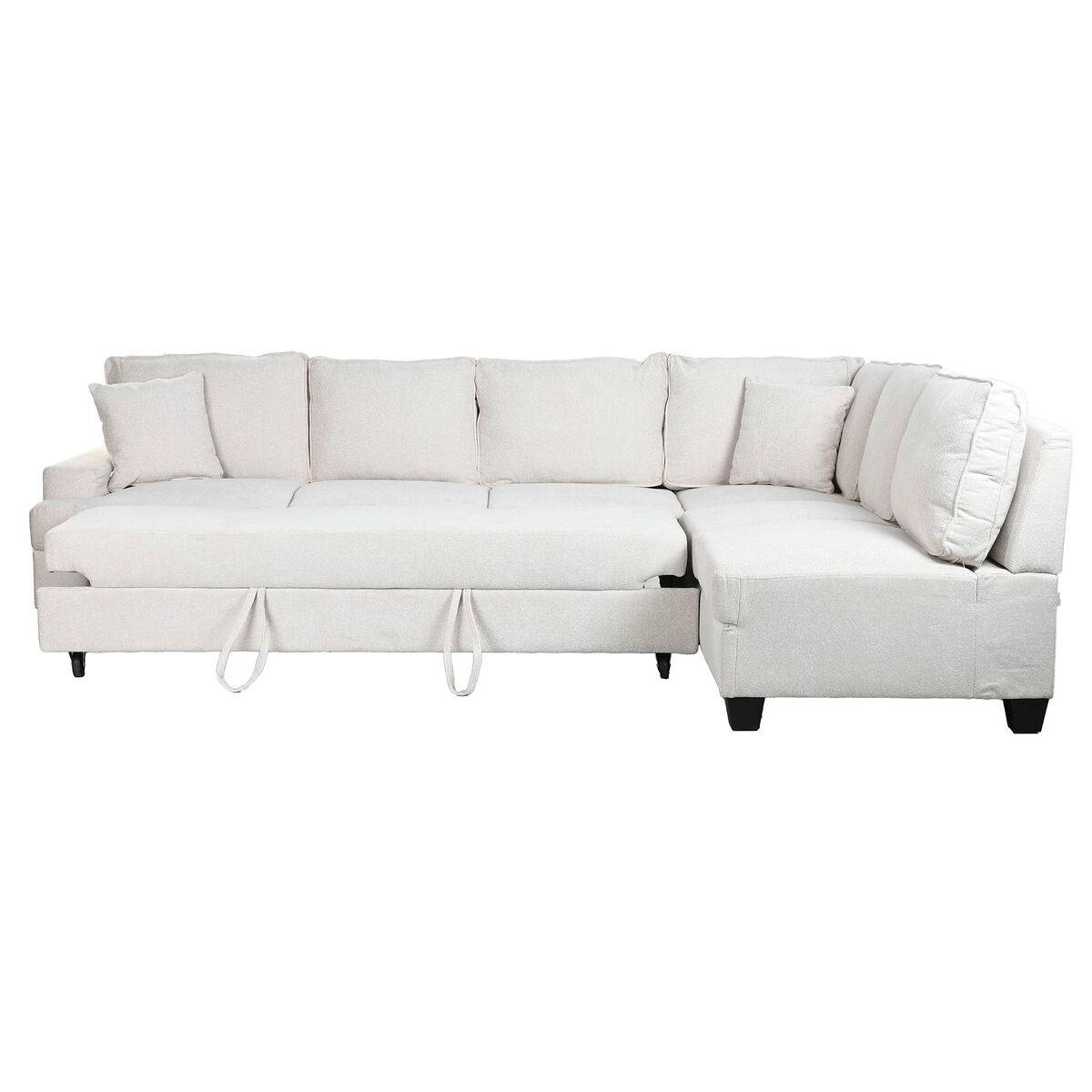 Sofá Cama Home ESPRIT Beige Moderno 285 x 260 x 90 cm