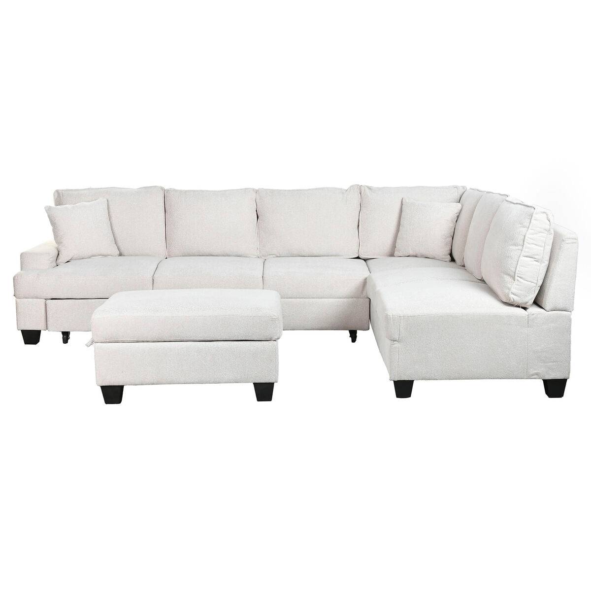 Sofá Cama Home ESPRIT Beige Moderno 285 x 260 x 90 cm