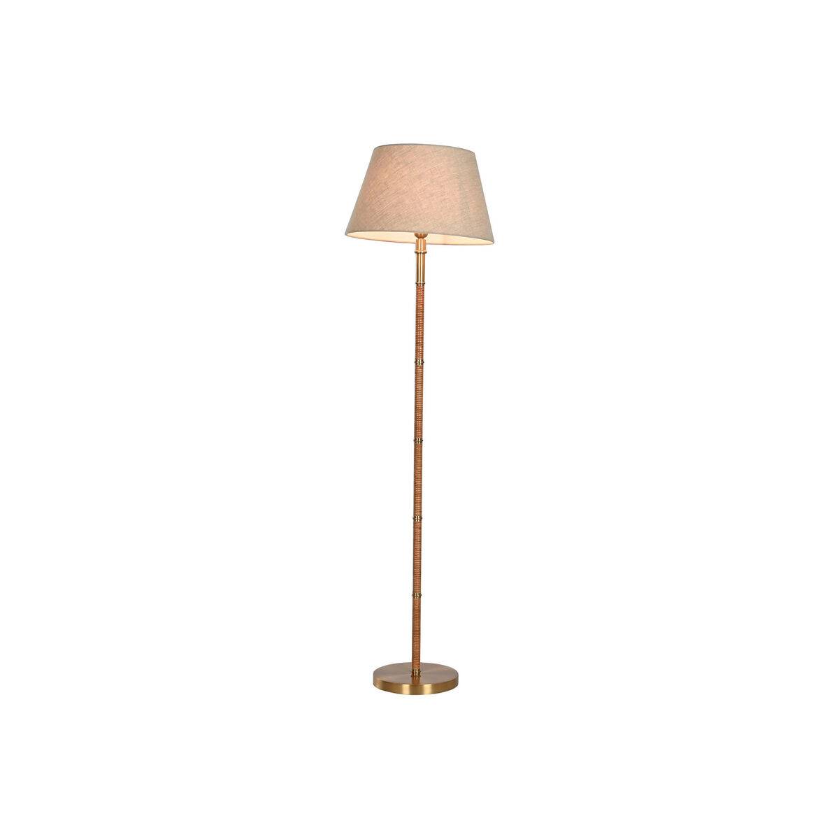 Lámpara de Pie Home ESPRIT Beige Dorado Natural 50 W 220 V 42 x 42 x 154 cm