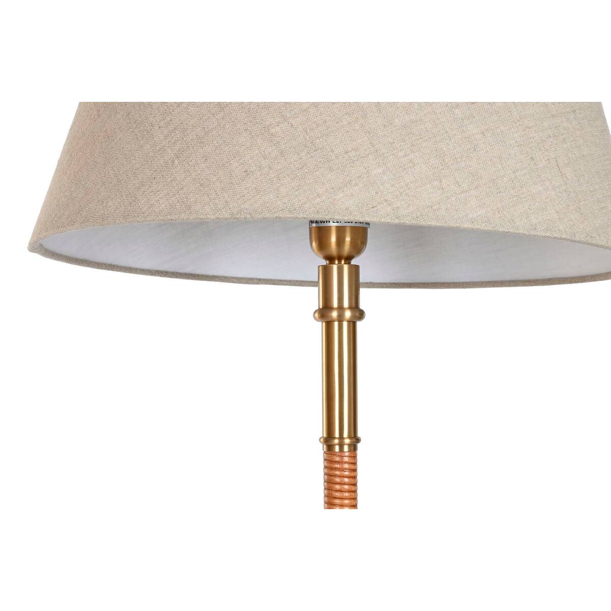 Lámpara de Pie Home ESPRIT Beige Dorado Natural 50 W 220 V 42 x 42 x 154 cm