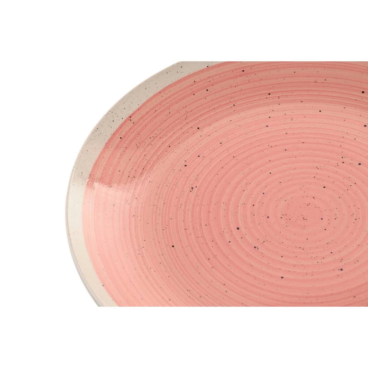 Vajilla Home ESPRIT Blanco Rosa Gres 18 Piezas