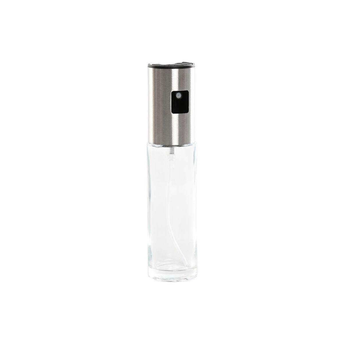 Aceitera Home ESPRIT Transparente Acero Inoxidable Cristal 100 ml 4 x 4 x 18,3 cm