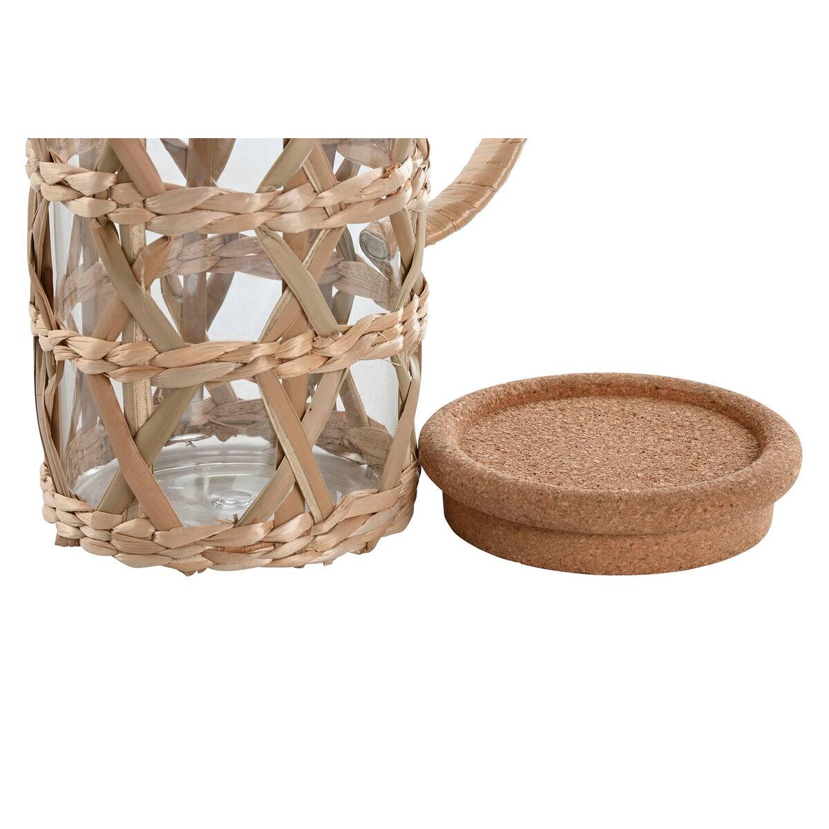 Jarra Home ESPRIT Natural Vidrio de Borosilicato Fibra 1,25 L