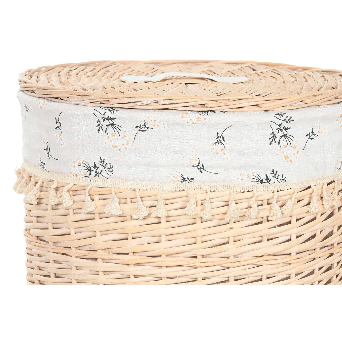 Cesto para la Ropa Sucia Home ESPRIT Natural Mimbre Shabby Chic 45 x 45 x 55 cm 3 Piezas