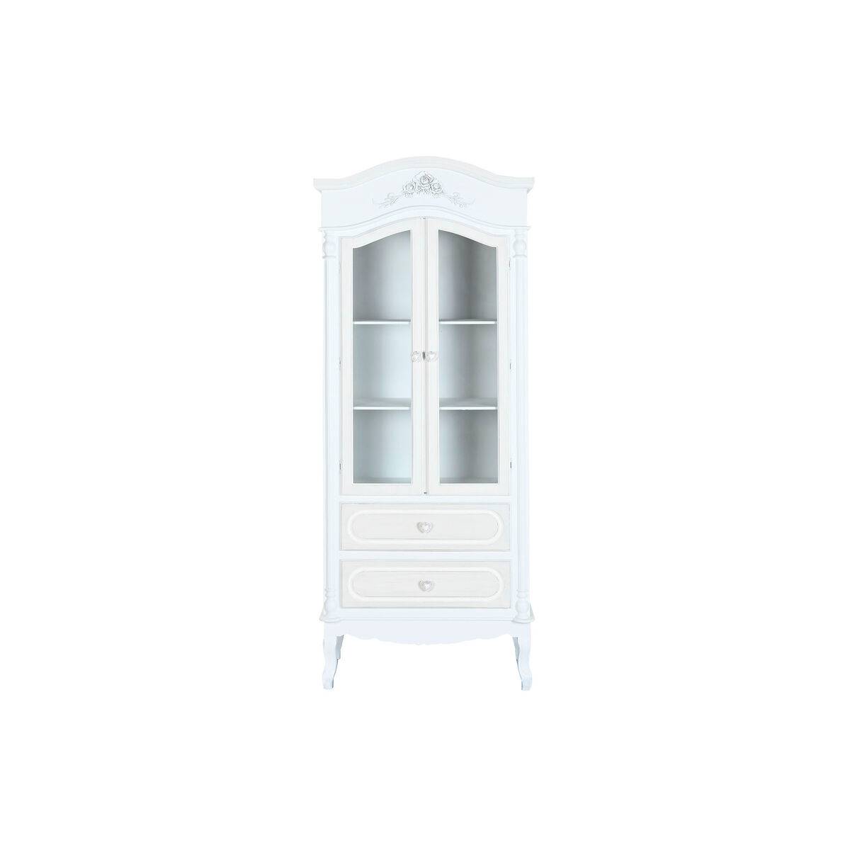 Vitrina Home ESPRIT Blanco Madera Cristal 76 x 39 x 193 cm