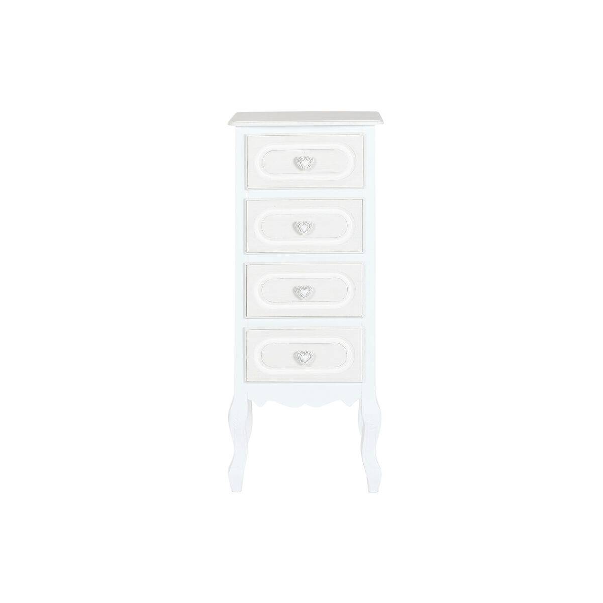 Cajonera Home ESPRIT Blanco Romántico 40 x 36 x 100 cm