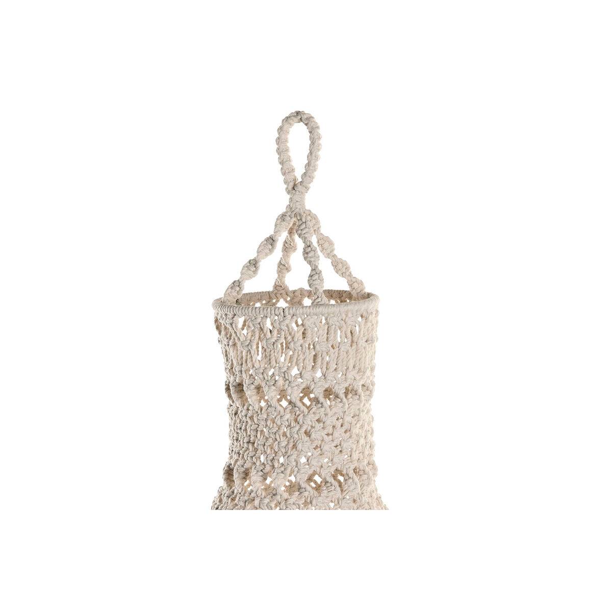 Pantalla de Lámpara Home ESPRIT Macramé Urbano 30 x 30 x 30 cm