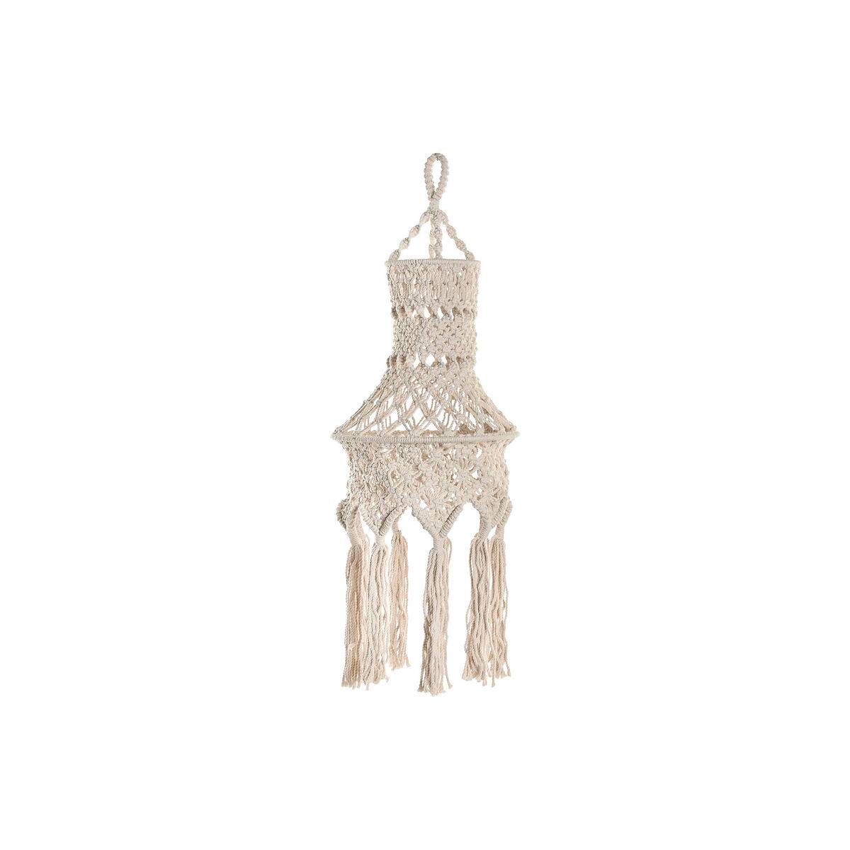 Pantalla de Lámpara Home ESPRIT Macramé Urbano 30 x 30 x 30 cm