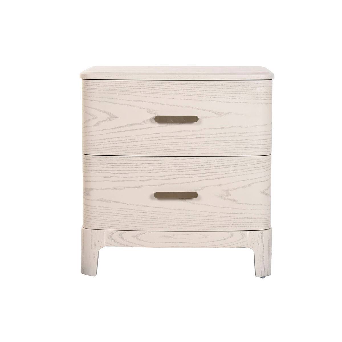 Mesita de Noche Home ESPRIT Gris claro 53 x 42 x 56,2 cm