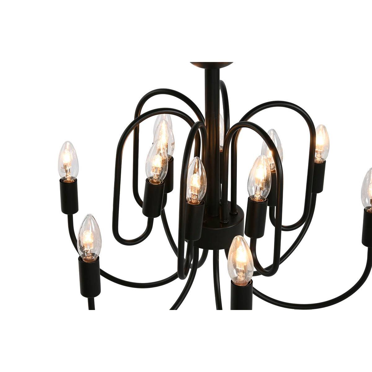 Lámpara de Techo Home ESPRIT Negro Metal 54 x 54 x 46 cm