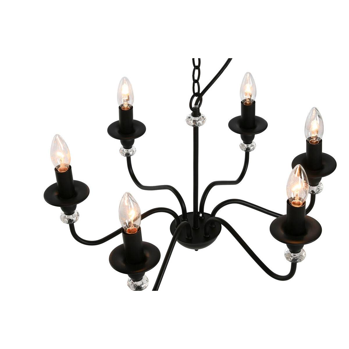 Lámpara de Techo Home ESPRIT Negro Metal 25 W 54 x 54 x 46 cm