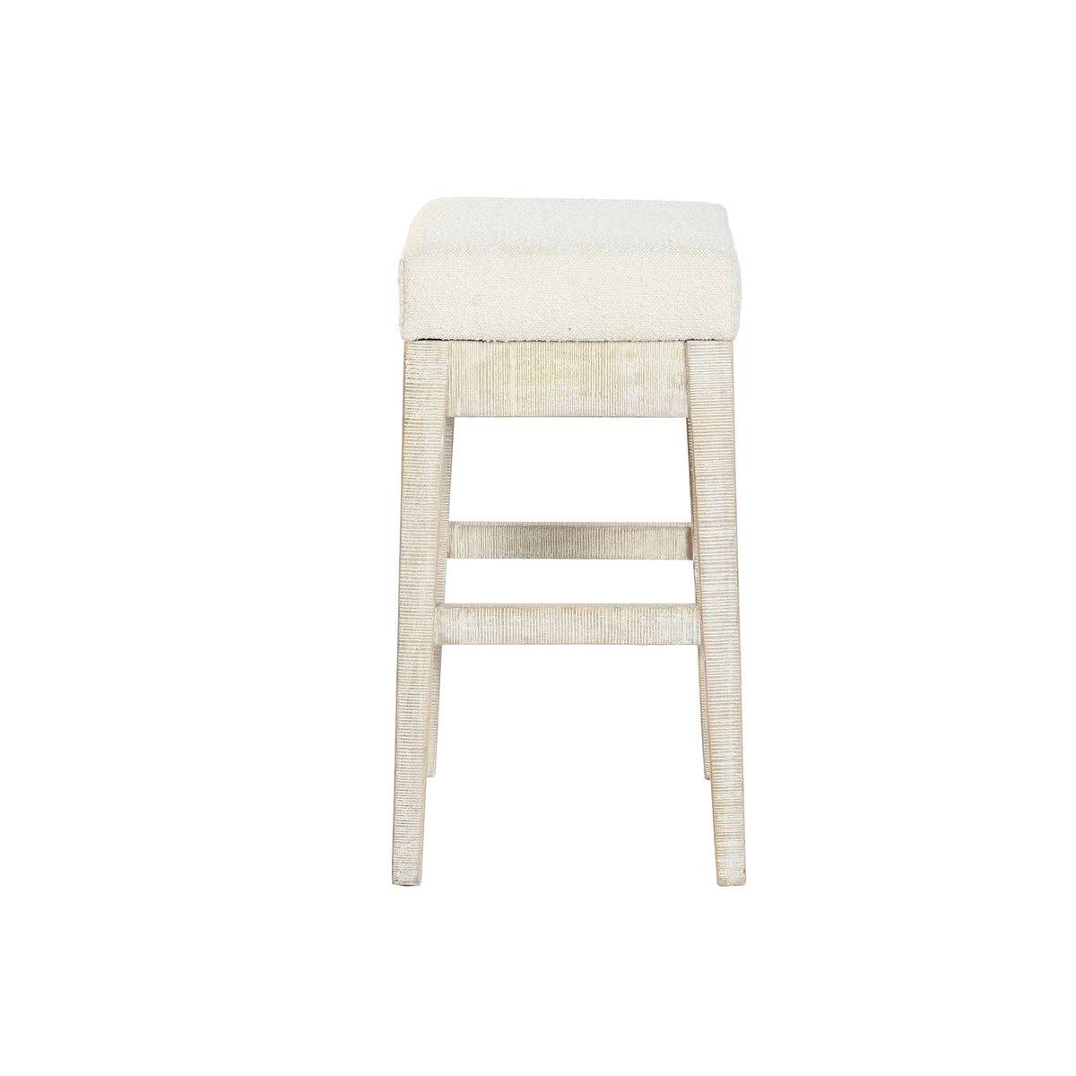 Conjunto de Mesa con Sillas Home ESPRIT Blanco Natural 112 x 40 x 96 cm