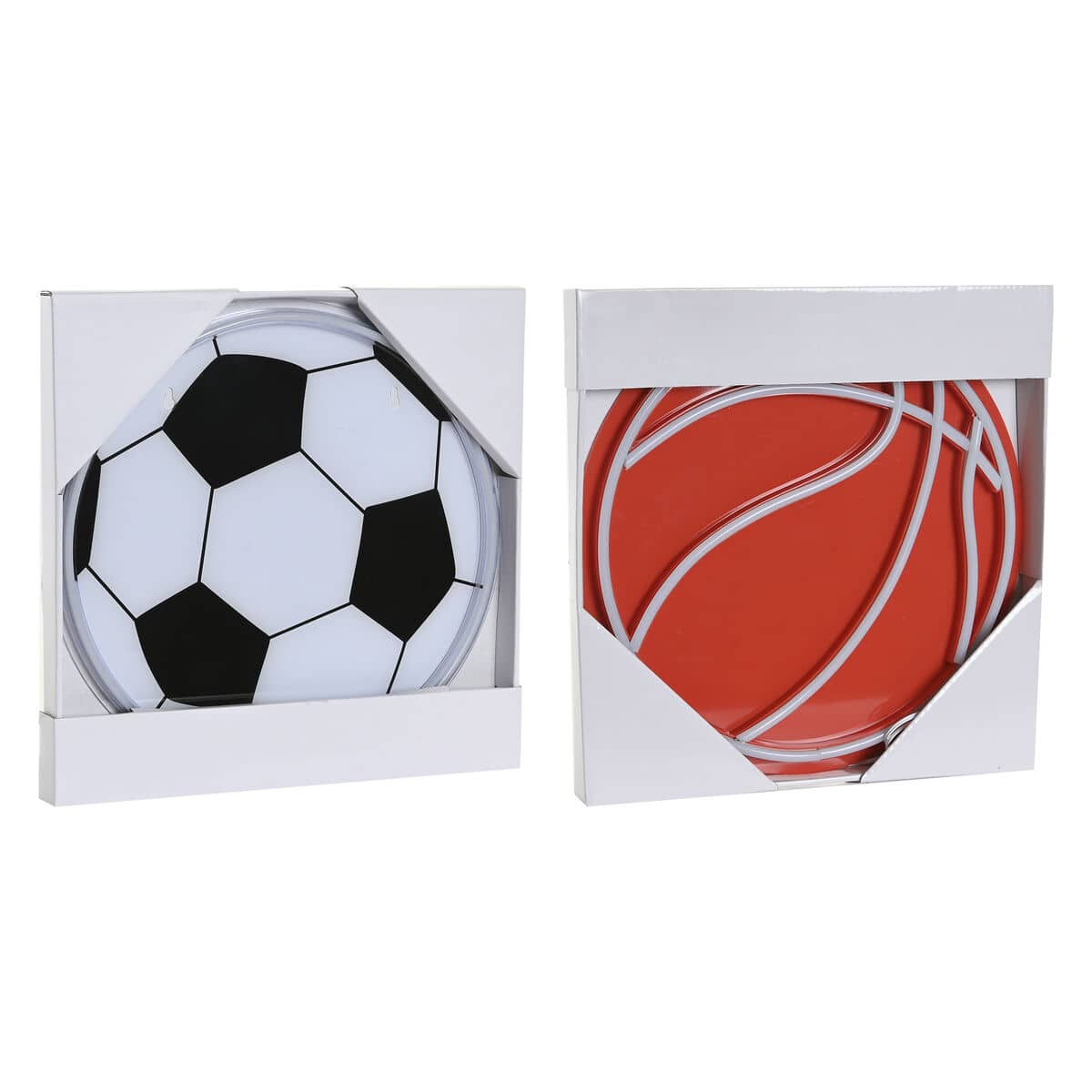Decoración luminosa Home ESPRIT Acrílico Urbano 31 X 1,5 X 31 CM (2 Unidades)