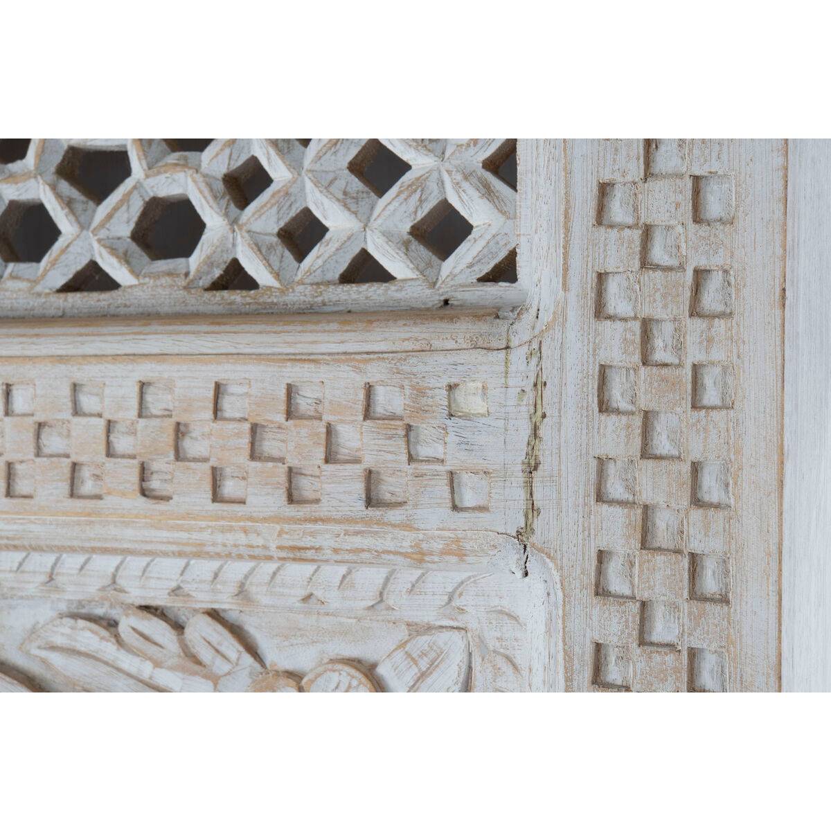Estantería Home ESPRIT Blanco Madera de mango Madera MDF 180 x 40 x 200 cm