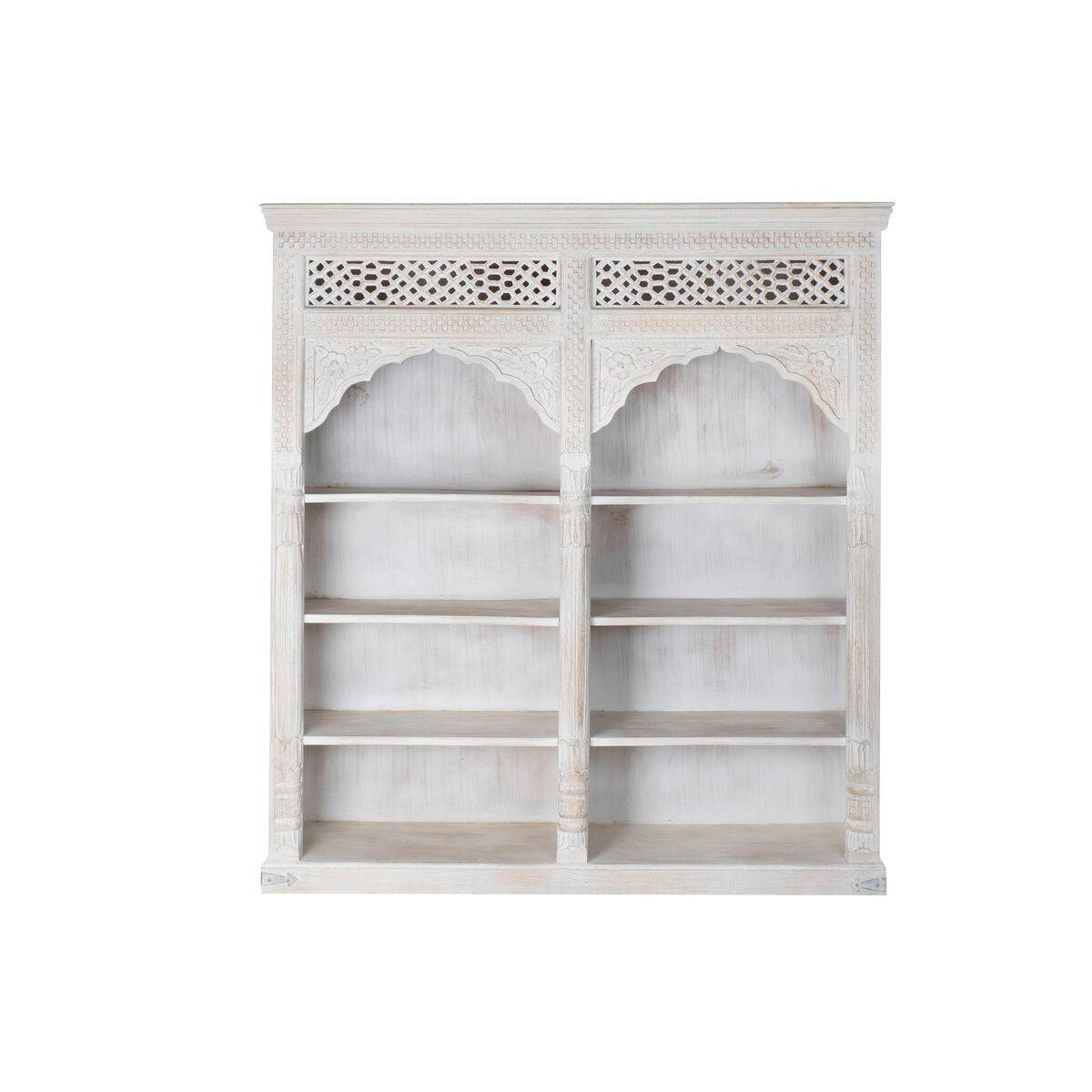 Estantería Home ESPRIT Blanco Madera de mango Madera MDF 180 x 40 x 200 cm