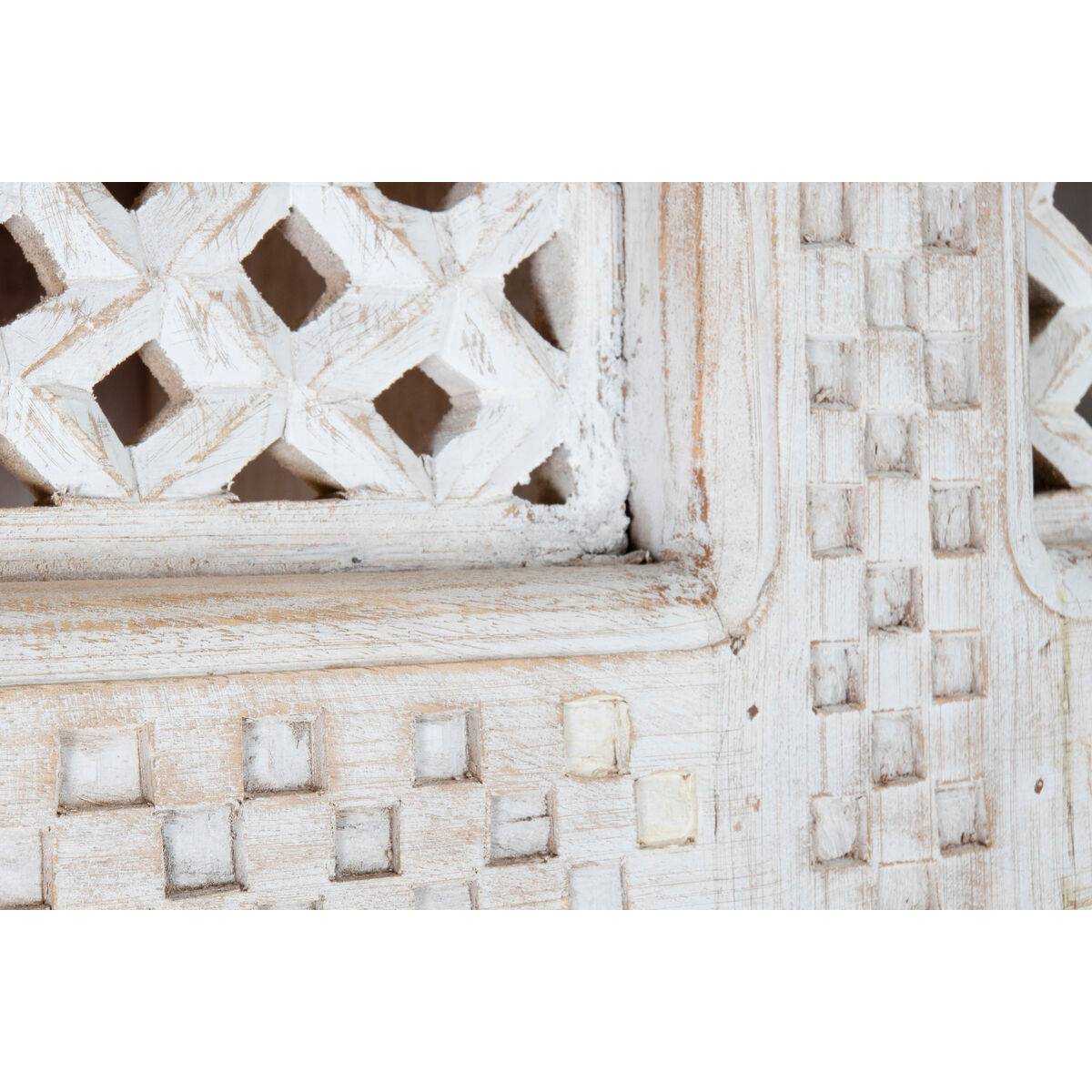 Estantería Home ESPRIT Blanco Madera de mango Madera MDF 180 x 40 x 200 cm