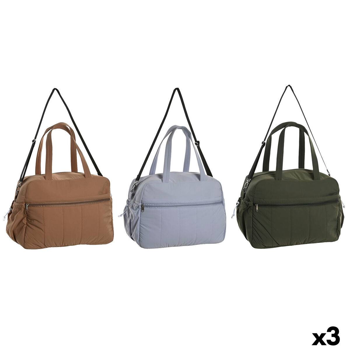 Bolso Mujer Home ESPRIT Verde Beige Lila 42 x 19 x 30 cm (3 Unidades)