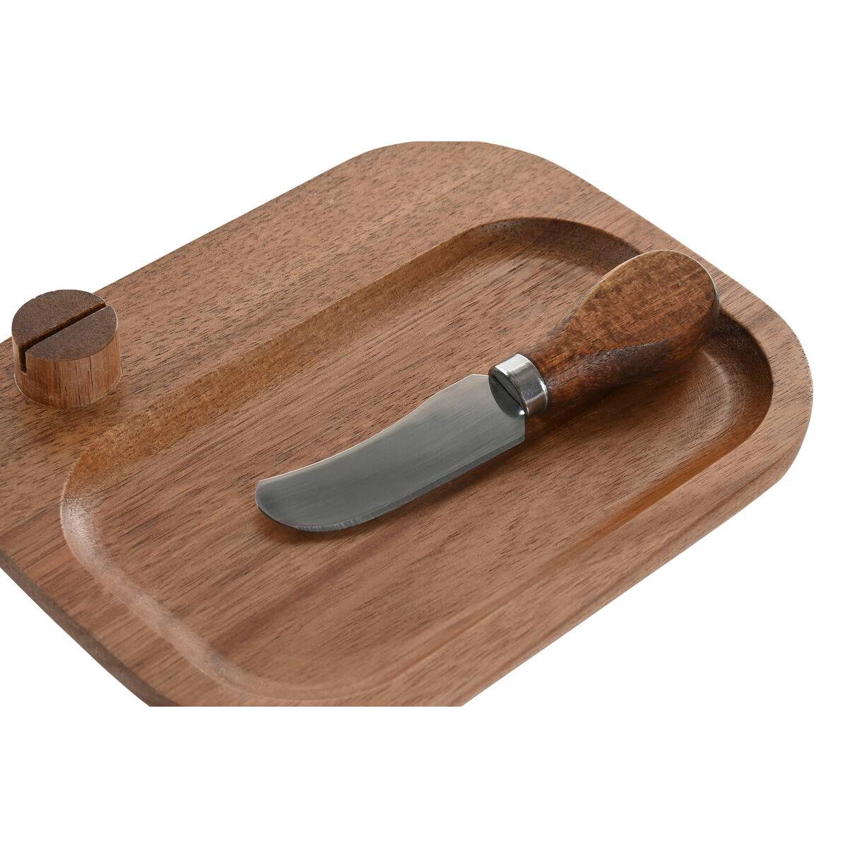 Tabla para cortar queso Home ESPRIT Natural 19,5 x 15 x 3 cm