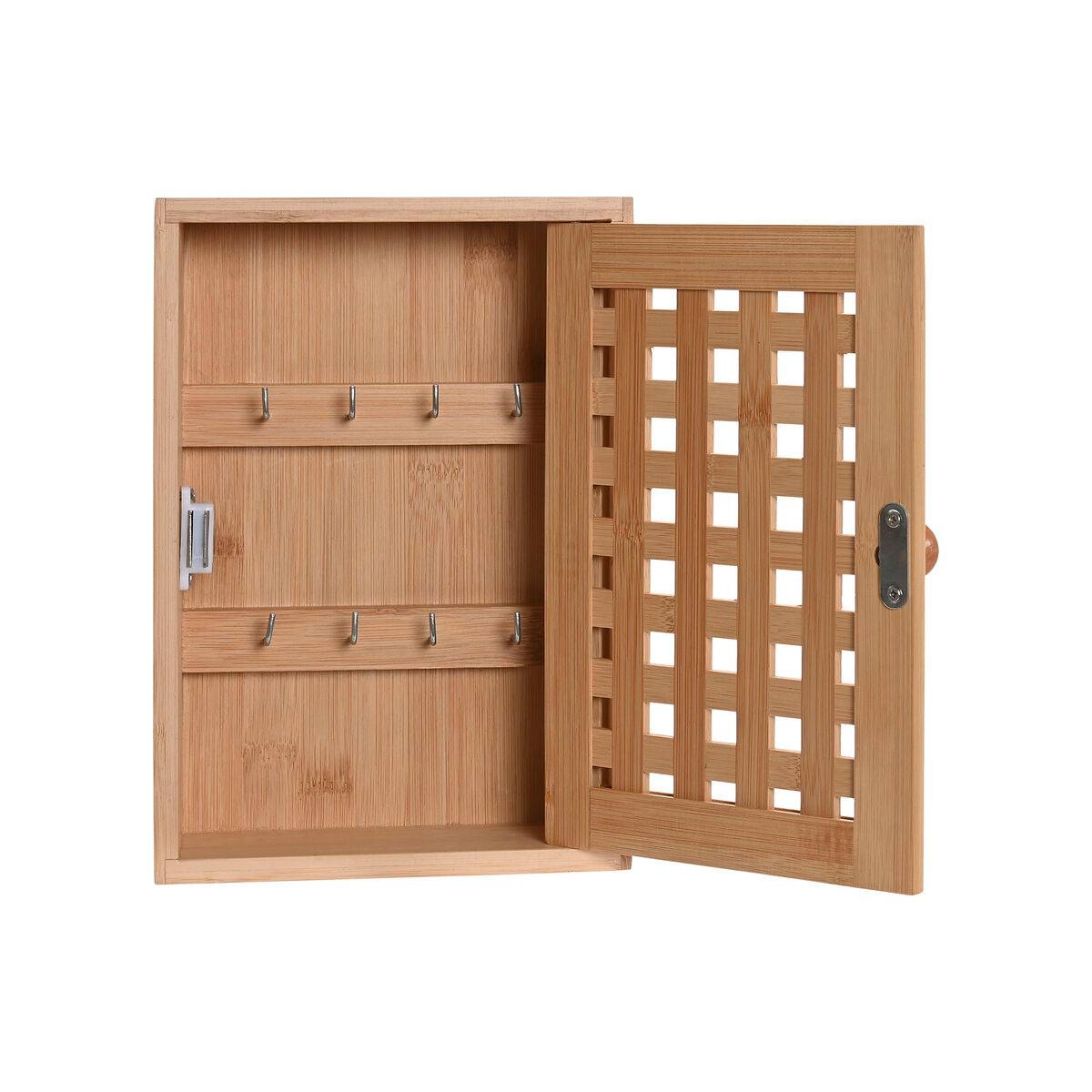 Armario de llaves Home ESPRIT Natural 19 x 6 x 27 cm