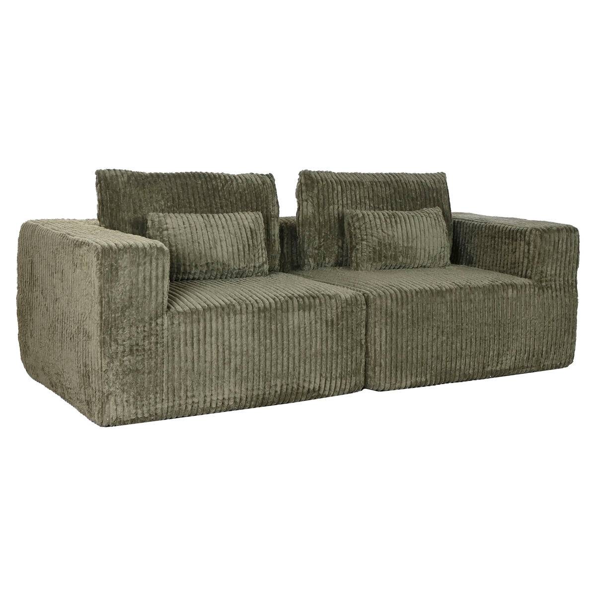 Sofá Home ESPRIT Verde Scandi 220 x 158 x 91 cm