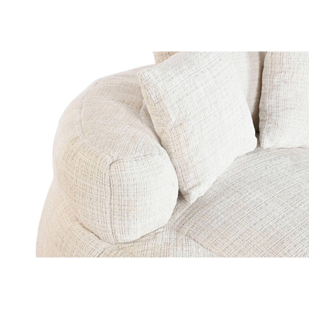 Sillón Home ESPRIT Blanco 104 x 104 x 50 cm