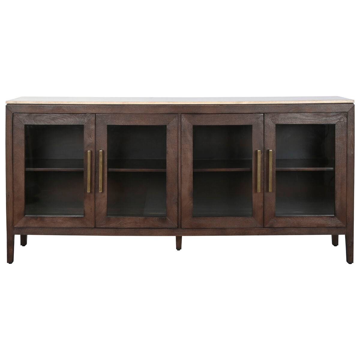 Aparador Home ESPRIT Mármol Madera de mango 180 x 40 x 85 cm