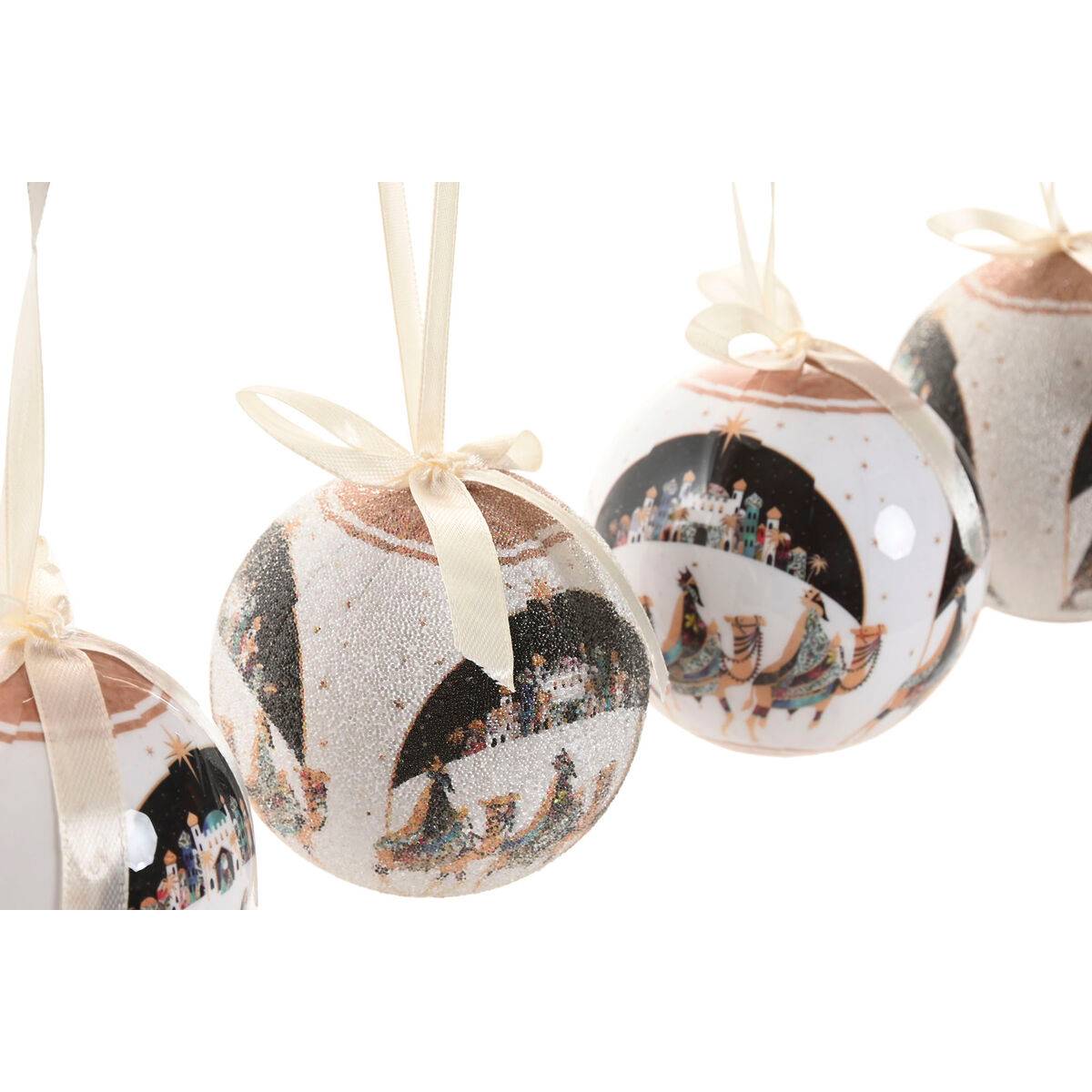 Bolas de Navidad Home ESPRIT Multicolor PVC (14 Piezas)