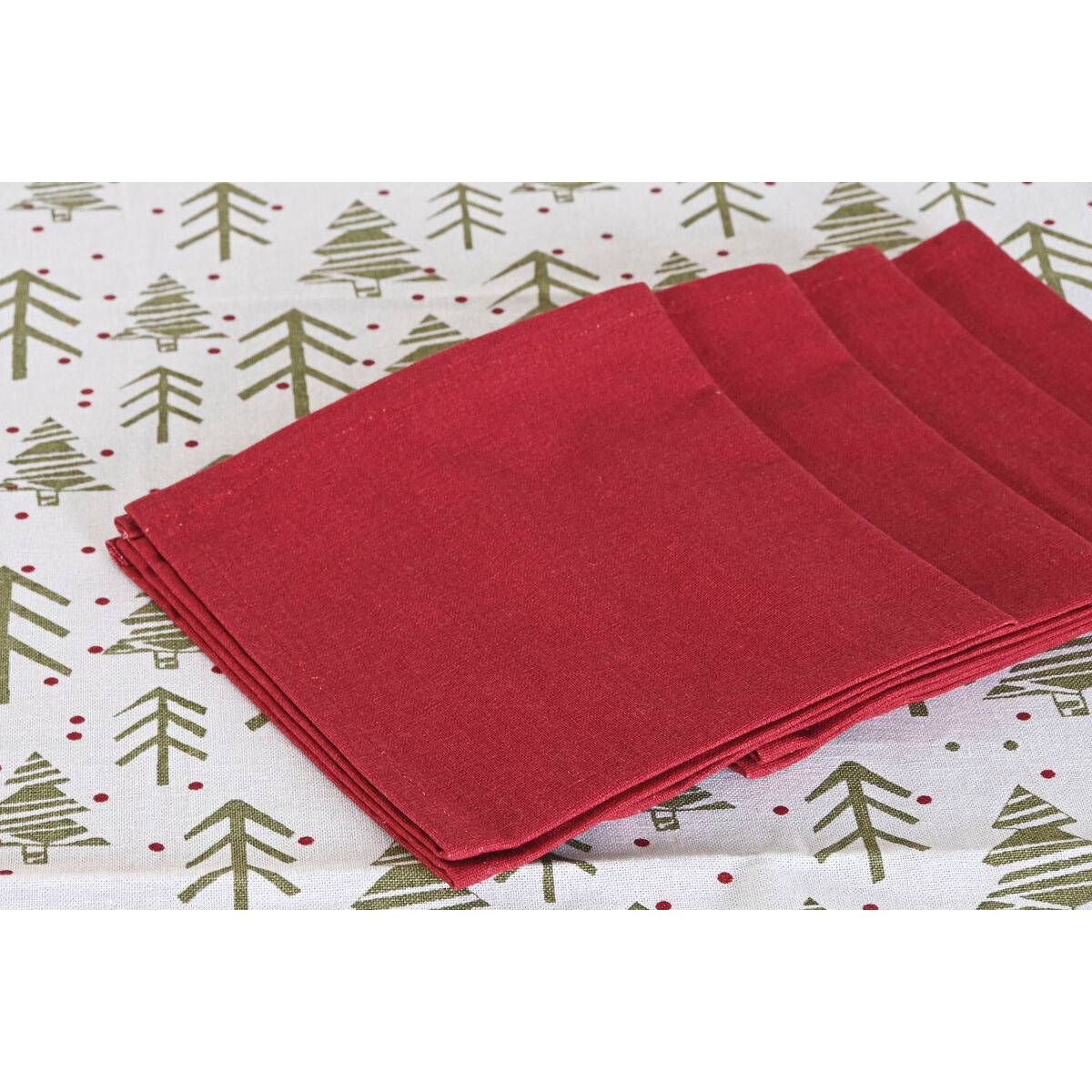 Mantel resinado antimanchas Home ESPRIT Blanco Verde Beige (9 Piezas)