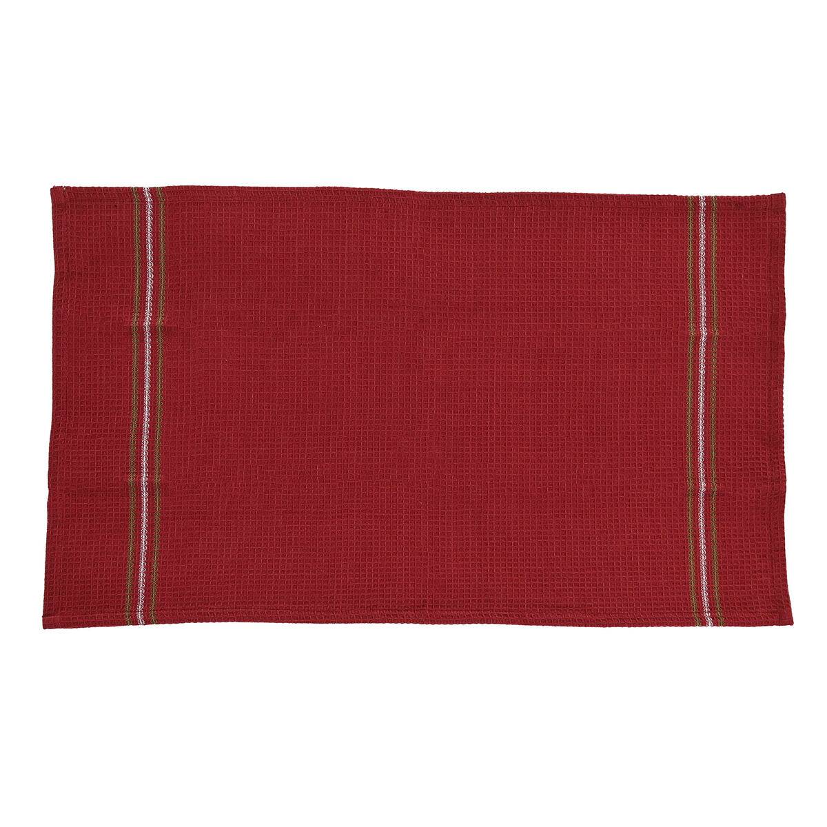 Paño de Cocina Home ESPRIT Rojo Verde Beige 60 X 0,2 X 40 CM
