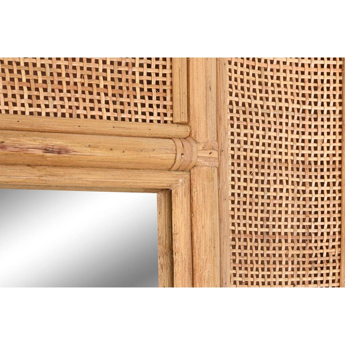 Espejo de pared Home ESPRIT Marrón claro Natural Tropical