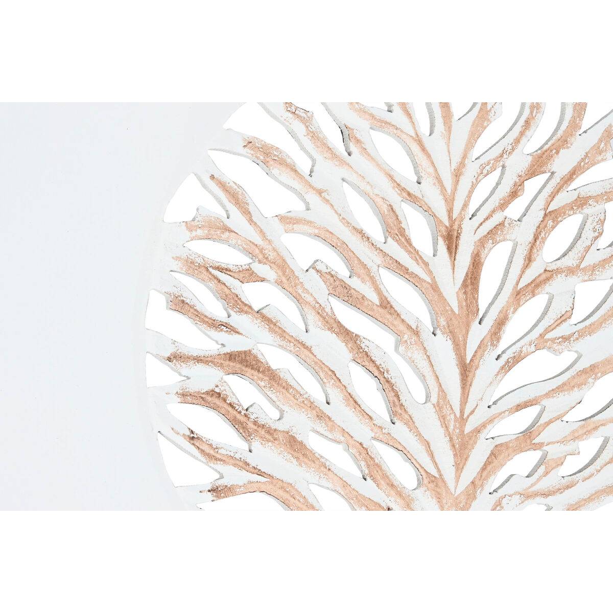 Biombo Home ESPRIT Blanco Natural Madera de mango Madera MDF 153 X 2,3 X 182 CM