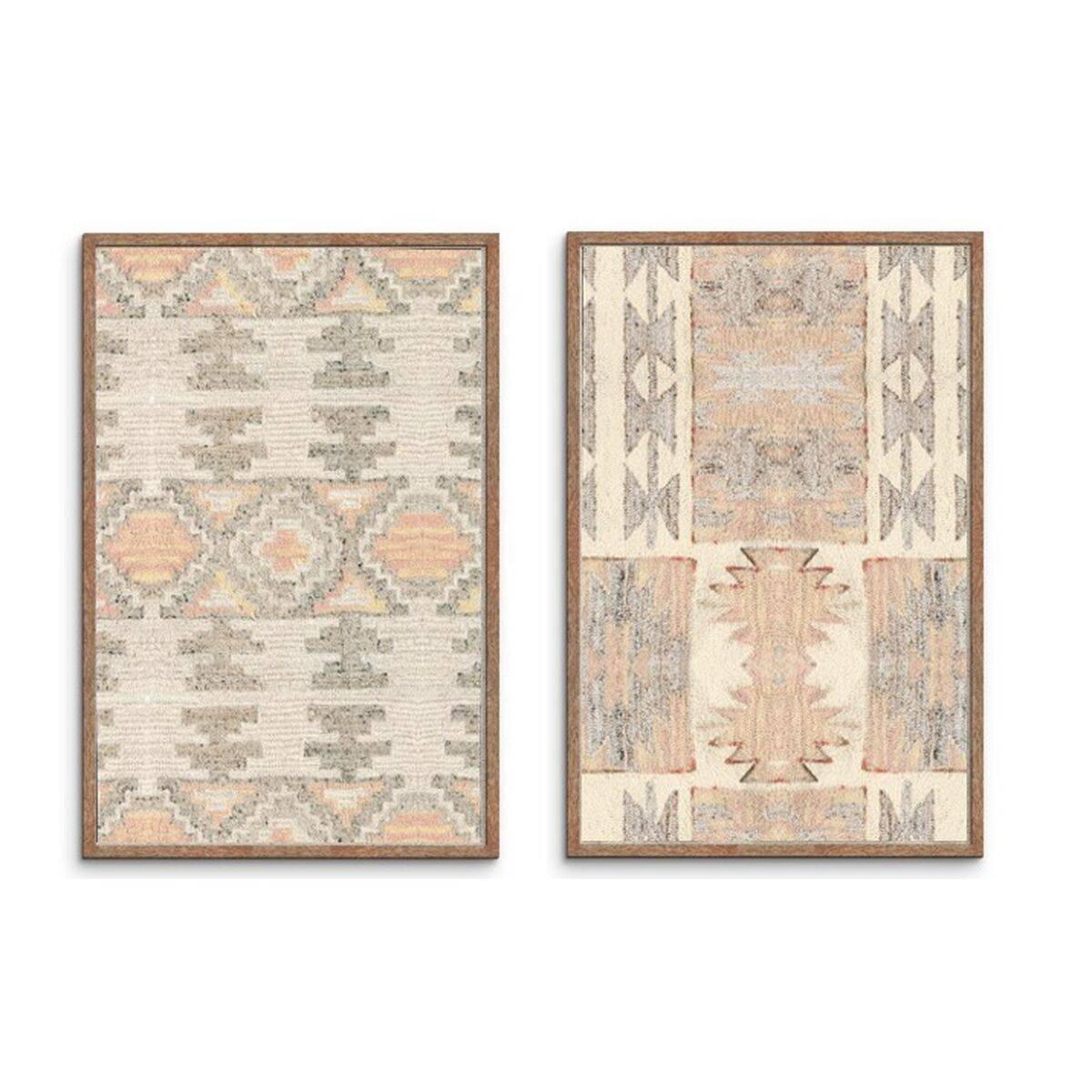 Cuadro Home ESPRIT Algodón Madera de acacia 75 x 3 x 105 cm