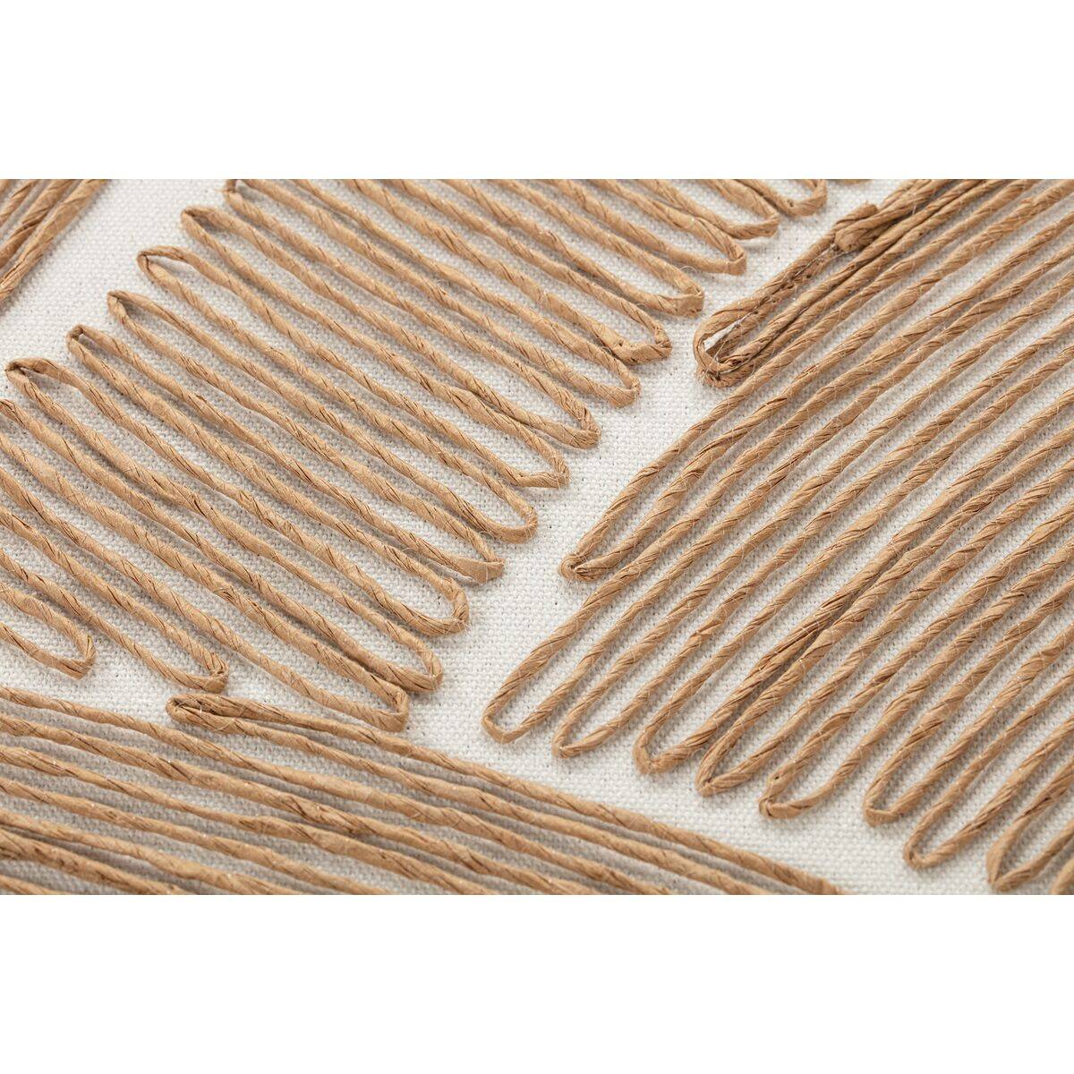 Lienzo Home ESPRIT Algodón Cuerda Poliestireno Lienzo 100 x 3,8 x 100 cm