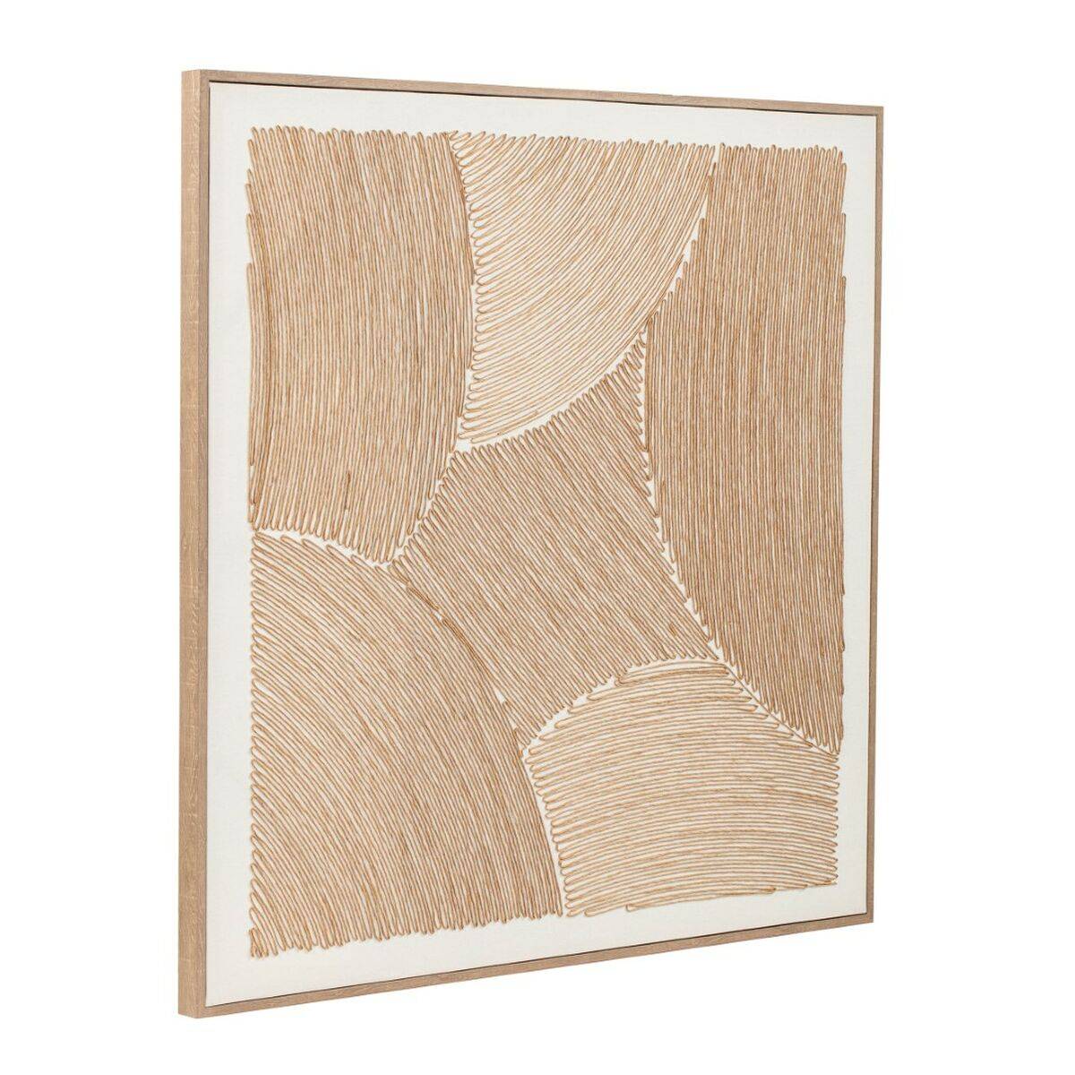 Lienzo Home ESPRIT Algodón Cuerda Poliestireno Lienzo 100 x 3,8 x 100 cm
