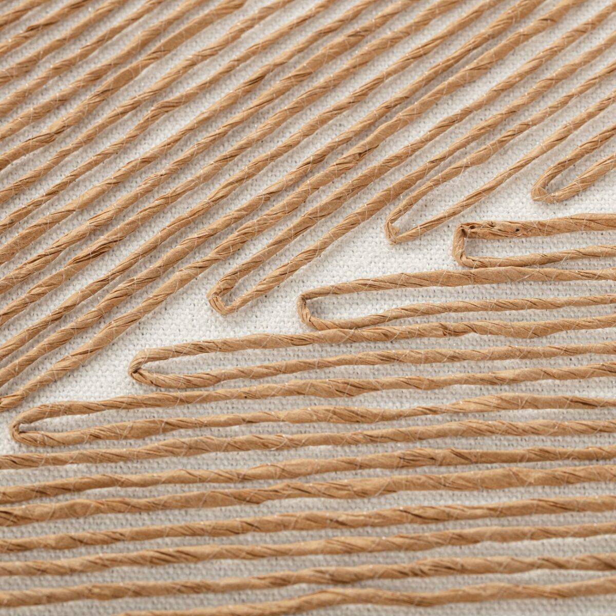 Lienzo Home ESPRIT Algodón Cuerda Poliestireno Lienzo 100 x 3,8 x 100 cm