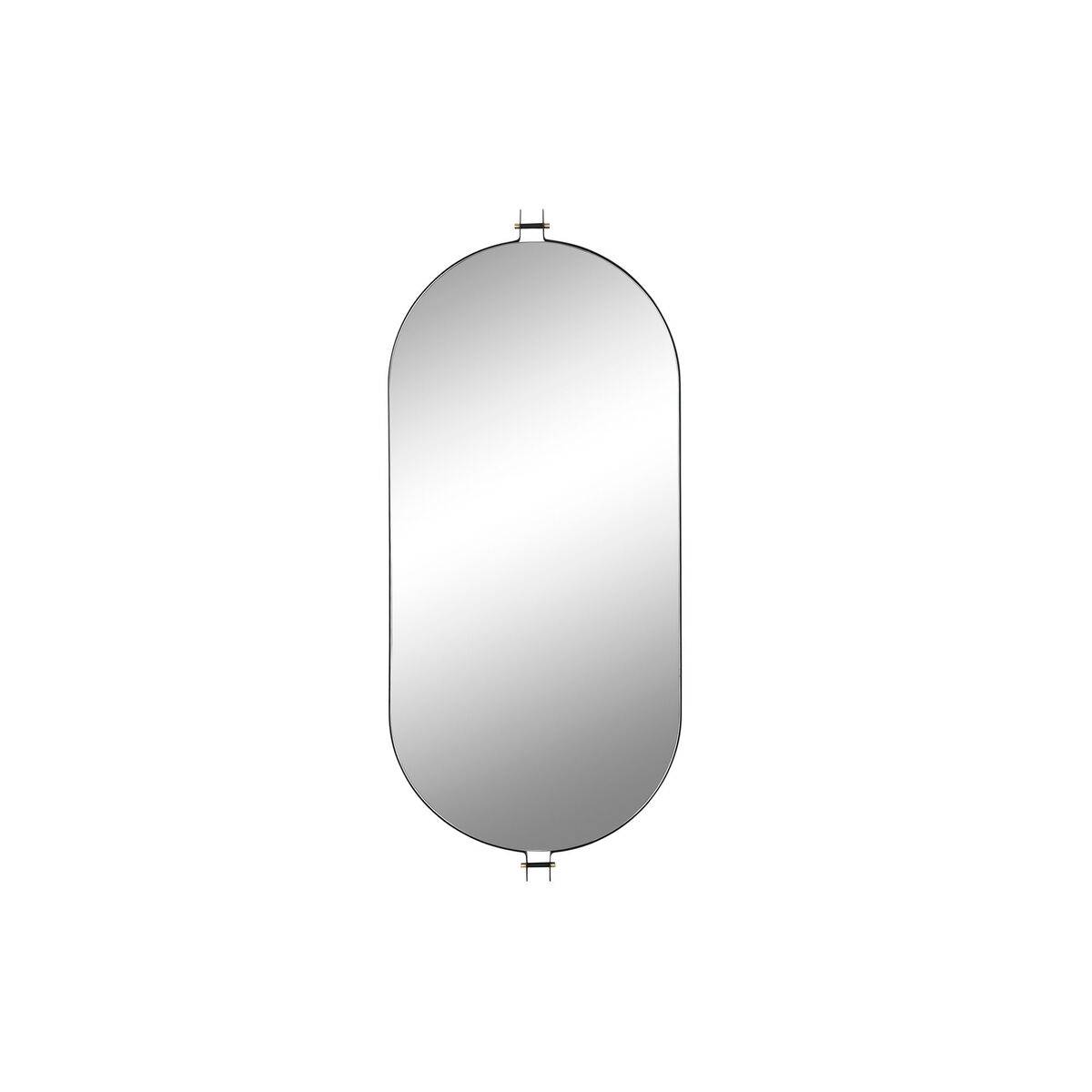 Espejo de pared Home ESPRIT Negro Dorado Moderno