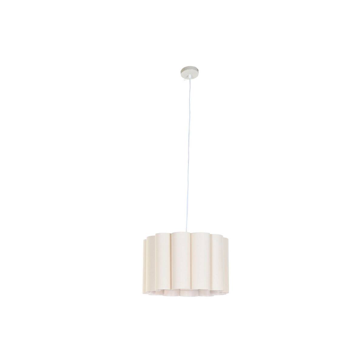 Lámpara de Techo Home ESPRIT Blanco Beige Metal 50 W 50 x 50 x 30 cm