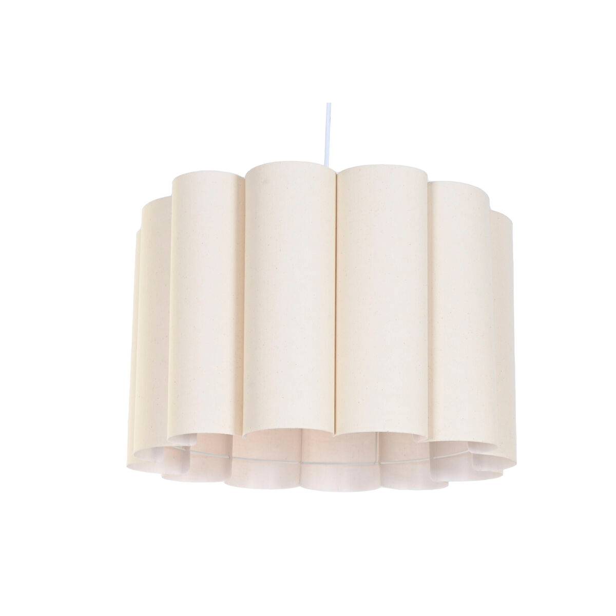 Lámpara de Techo Home ESPRIT Blanco Beige Metal 50 W 50 x 50 x 30 cm