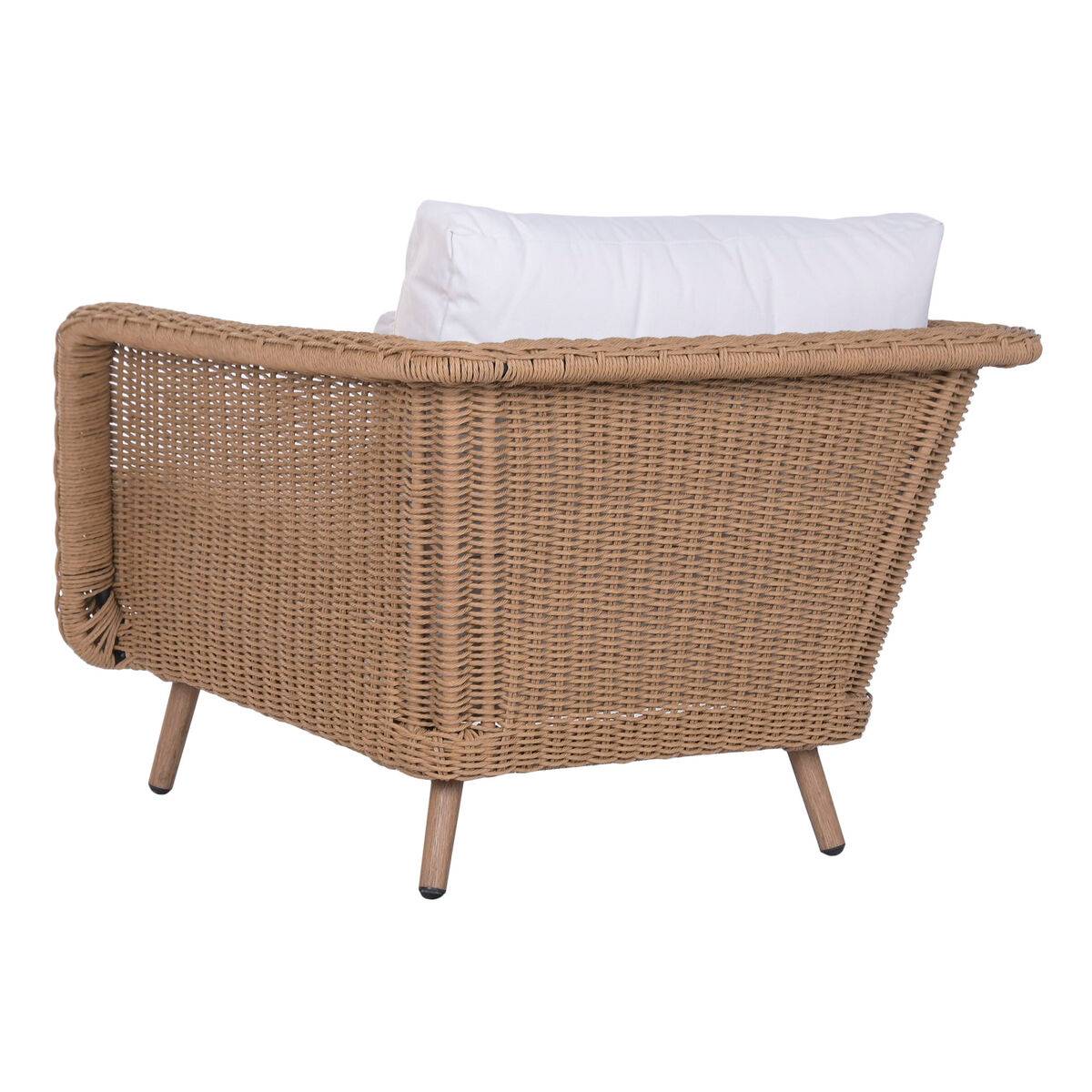Sofá de Jardín Home ESPRIT Blanco Natural 188 X 89 X 65 CM