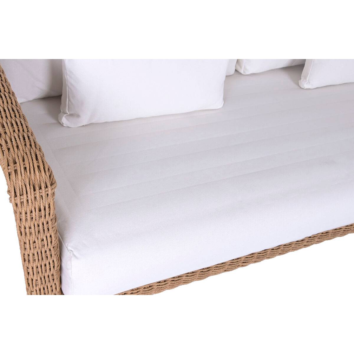 Sofá de Jardín Home ESPRIT Blanco Natural 188 X 89 X 65 CM