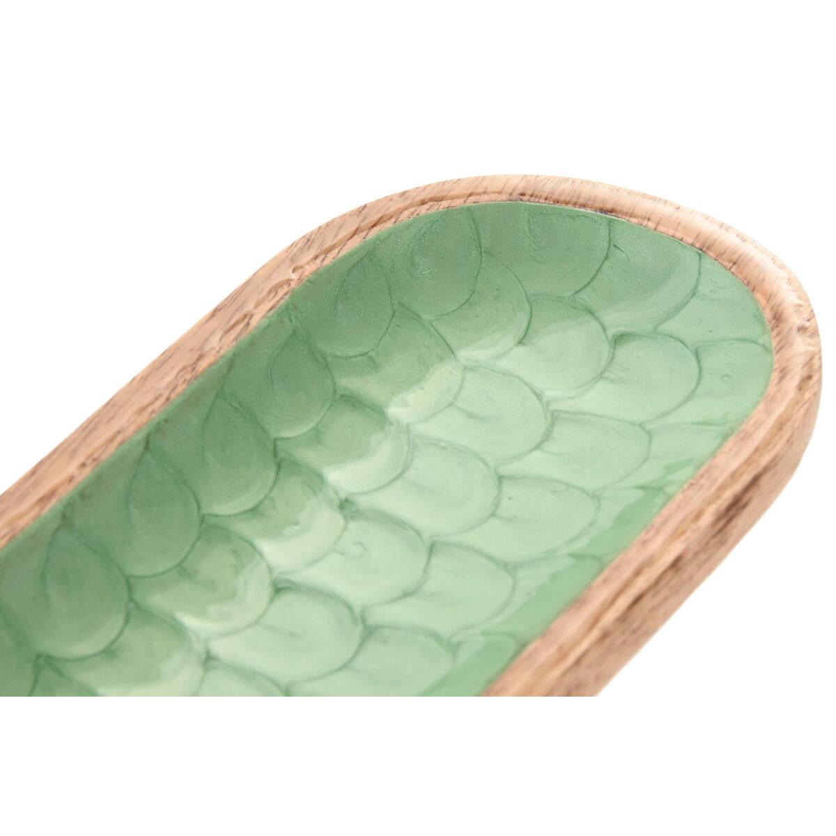 Bandeja de Aperitivos Home ESPRIT Verde Natural Moderno