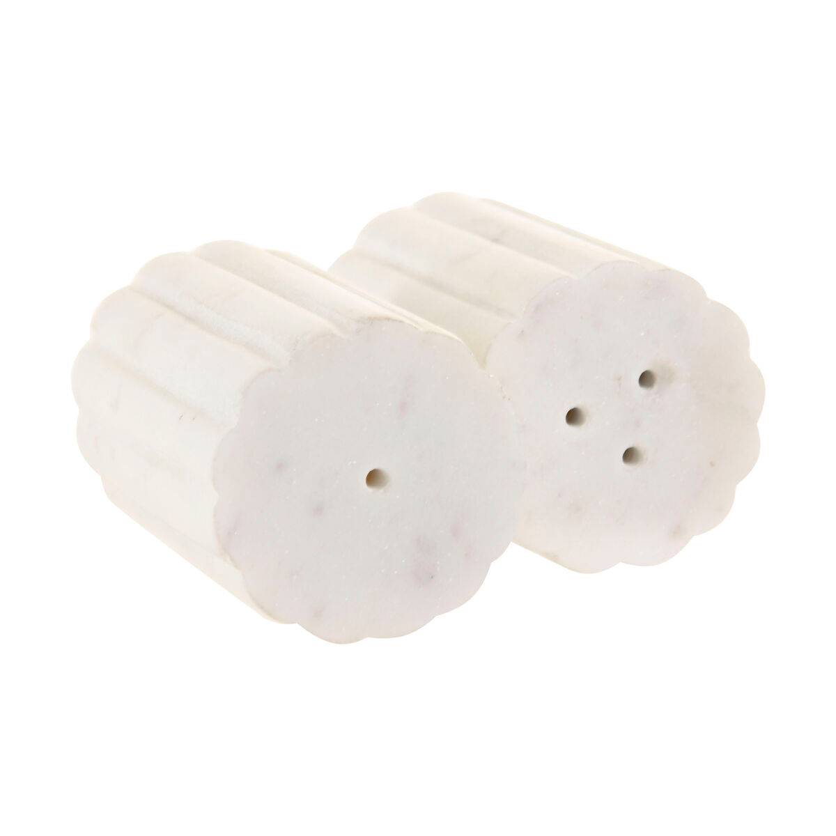 Salero y Pimentero Home ESPRIT Blanco Urbano 4,5 x 4,5 x 8 cm