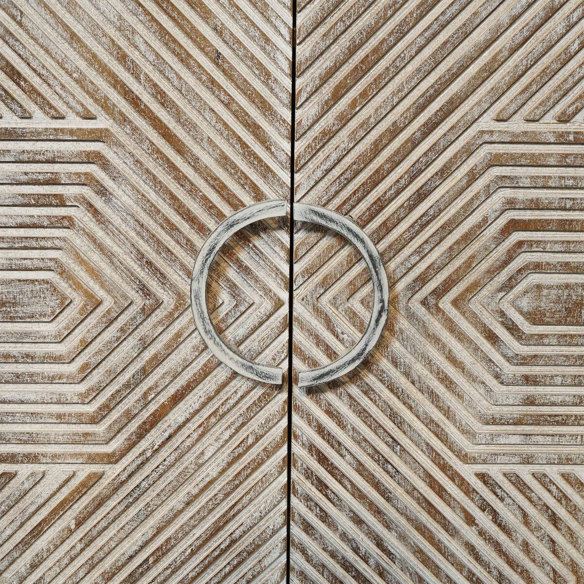 Armario Home ESPRIT Blanco Madera de mango 85 x 38 x 134 cm