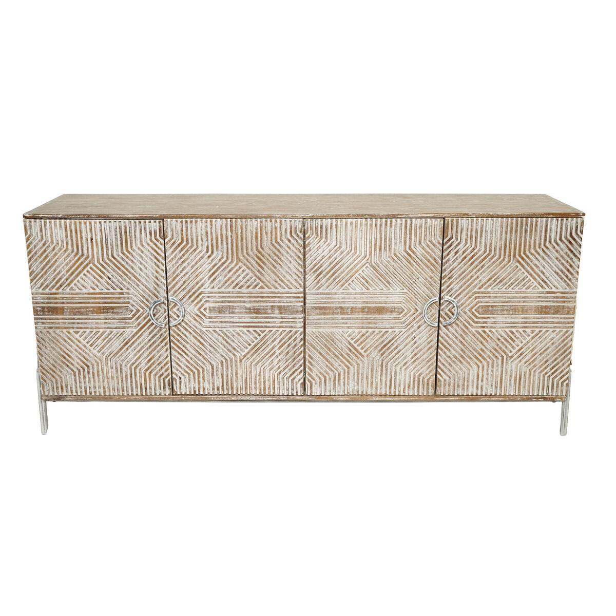 Aparador Home ESPRIT Blanco Madera de mango 180 x 40 x 80 cm