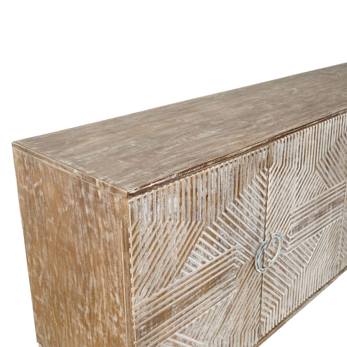Aparador Home ESPRIT Blanco Madera de mango 180 x 40 x 80 cm